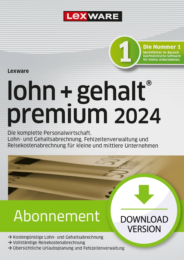 Lexware lohn+gehalt premium 2024 - Abonnement