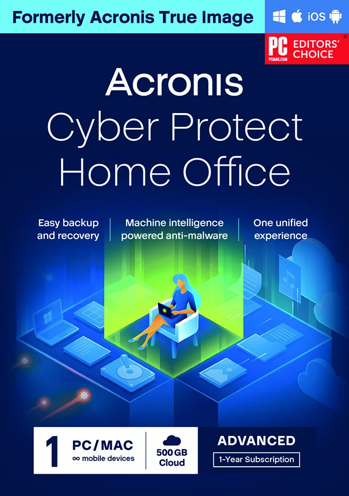 Acronis Cyber Protect Home Office Advanced 500 GB - 1 Geräte 1 Jahr