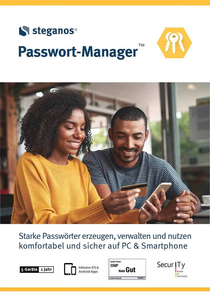 Steganos Passwort-Manager 22 - 1 Jahr / 5 Geräte